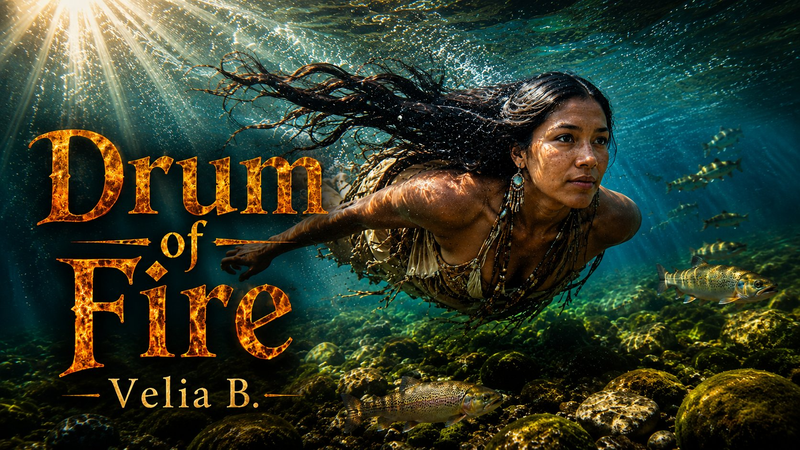 Velia B.-Music Drum of Fire – AI Musik Southern Rock Cover