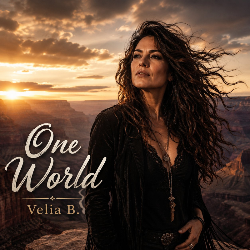 Velia B.-Music One World – Single Cover Southern Rock Grand Canyon
