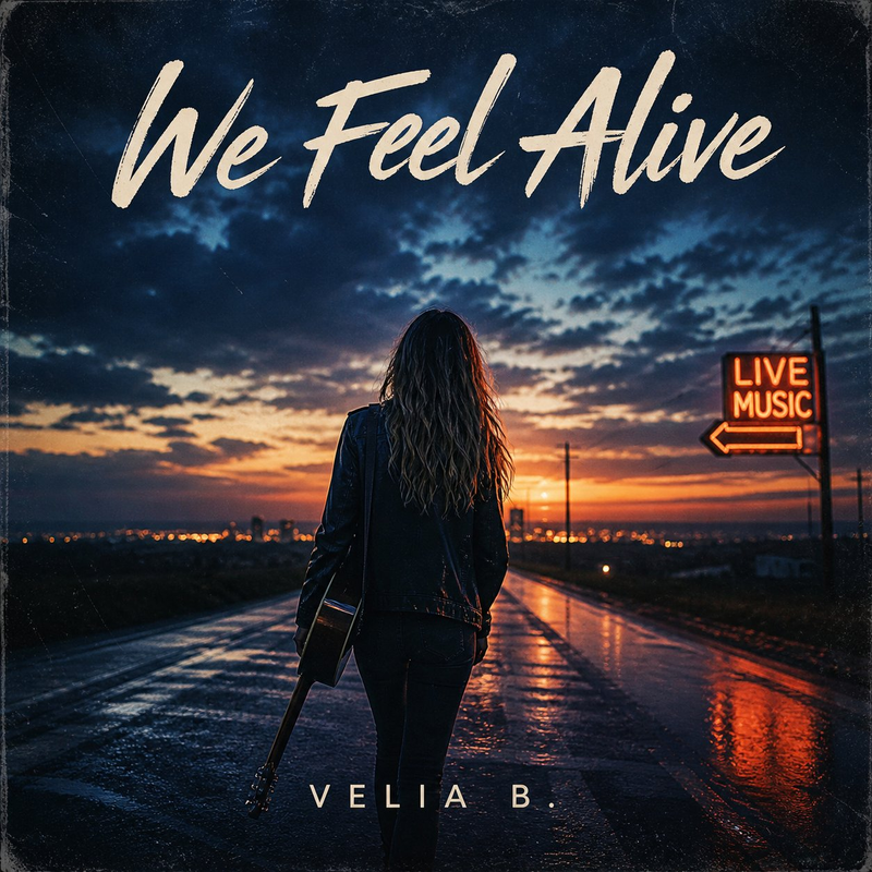 We Feel Alive – Velia B.-Music Single Cover